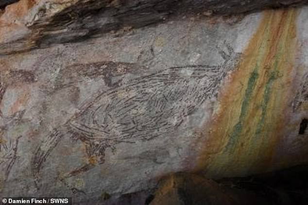 Dünyanın en eski gerçek boyutlu kanguru çizimi