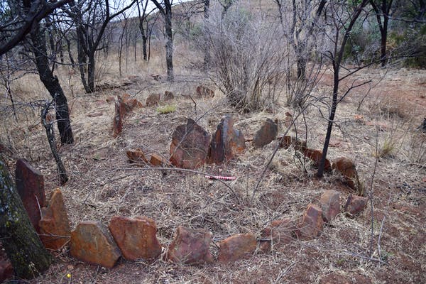 Driefontein bölgesinde bulunan yerleşim kalıntıları