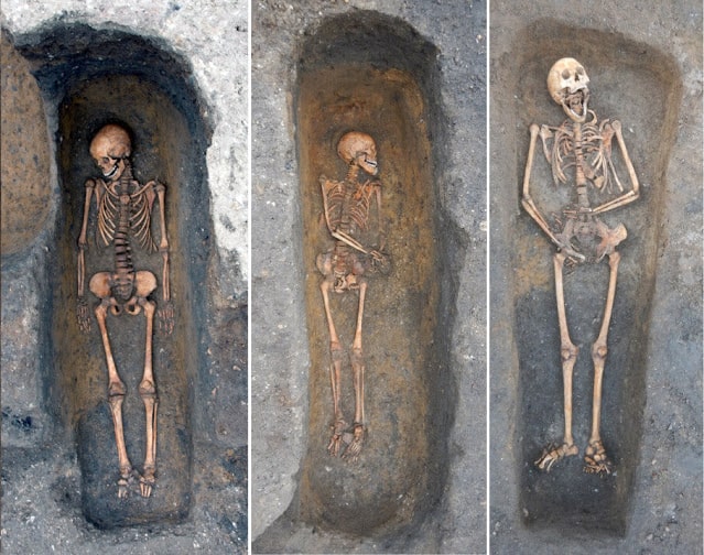 Cambridge Augustinian manastırına gömülen veba kurbanları
