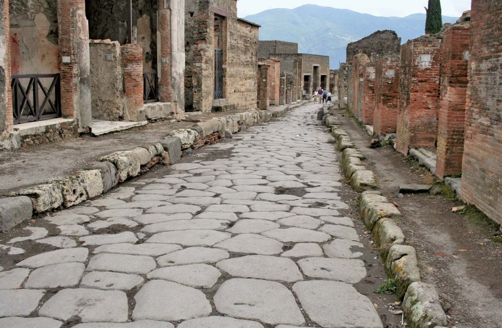 Pompeii Yürüyüş yolu.