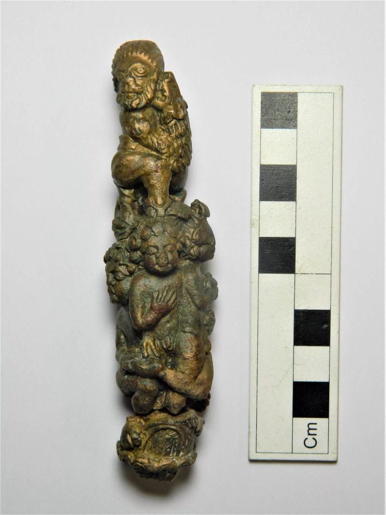 Roma-Britanyasında aslanlı infaz yapıldığını gösteren anahtarlık Fotoğraf  Leicester Üniversitesi Arkeolojik Hizmetler