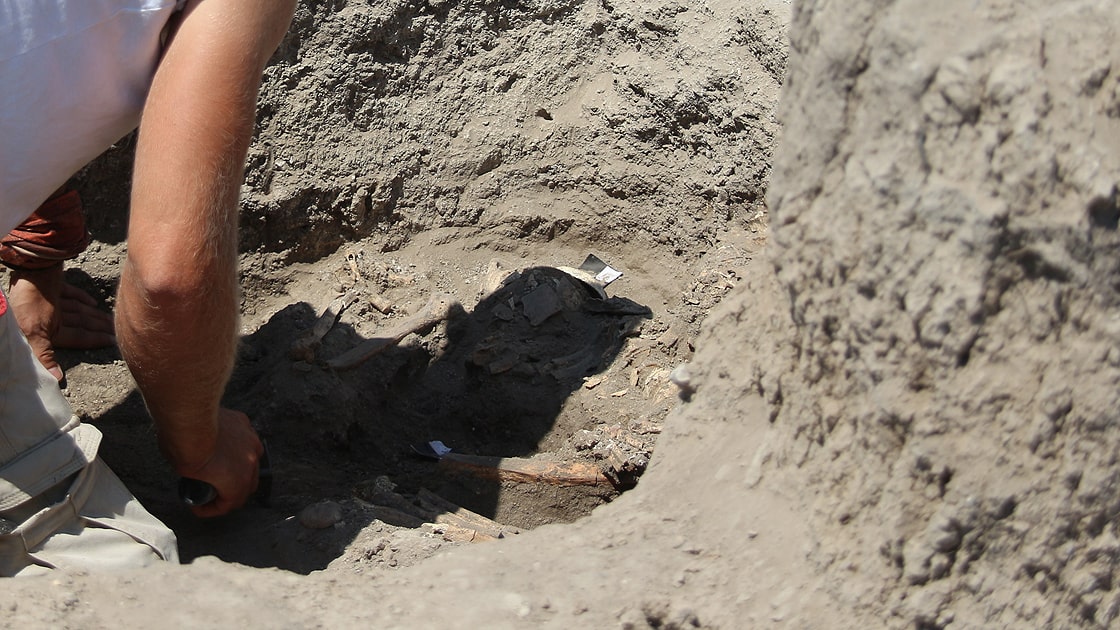 Çatalhöyük'te çoklu mezar bulundu