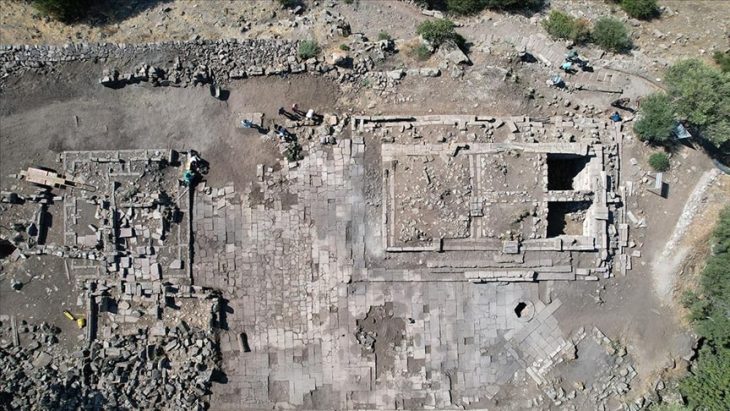 Aigai Antik Kenti'nde Athena Tapınağı temelleri ortaya çıkarıldı Fotoğraf Ahmet Bayram/AA