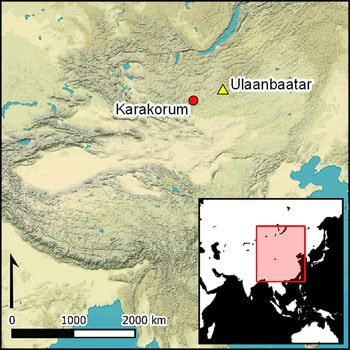 Moğol İmparatorluğu başkenti Karakurum 