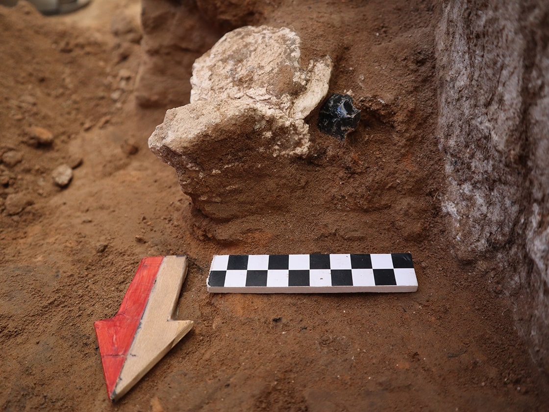 Çatalhöyük kazılarında bulunan cinsiyeti belli olmayan insan figürlü heykelcik