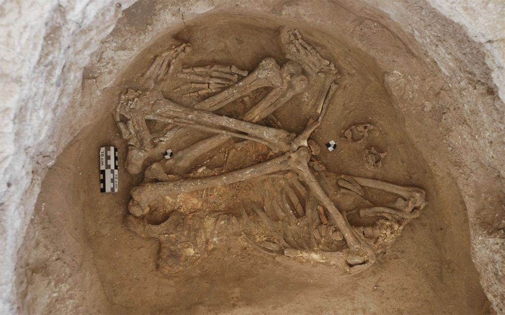 Anadolu'da görülen ölü gömme geleneklerinden inhumasyon, ceset halinde toprak altına gömme Çatalhöyük'te görülür.