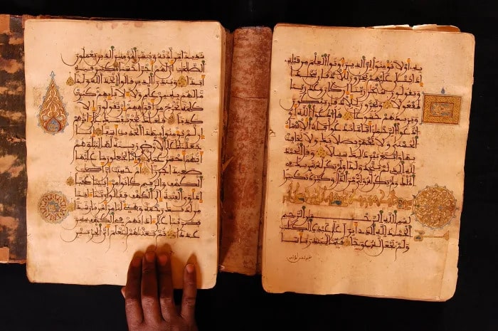 Timbuktu kentinde bulunan el yazma eserlerden biri Fotoğraf Google kültü sanat