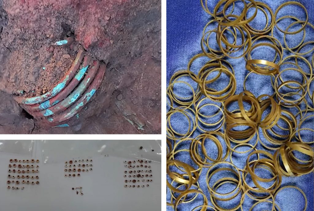 Romanya'da M. Ö. 4500 yılından kalan mezar içinde 169 altın bilezik çıkarıldı