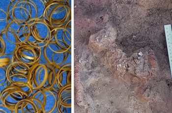 Romanya'da bulunan 6 bin 500 yıllık mezar içinde 169 altın bilezik çıkarıldı