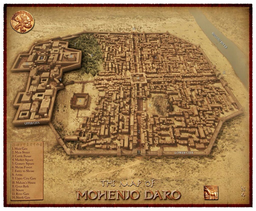 Mohenjo Daro için bir haritalama çalışması