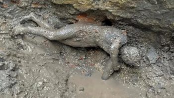 İtalyan arkeologlar, çamurun içinden 24 bronz heykel çıkardılar