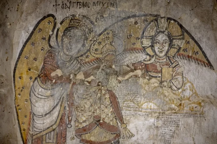 Sudan'ın başkenti Hartum'da Hristiyan figürel sahnelerle kaplı gizemli bir oda kompleksi keşfedildi