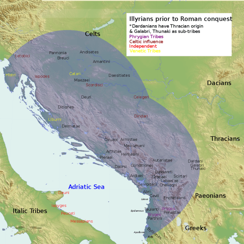 Roma fethinden önce Illyria
