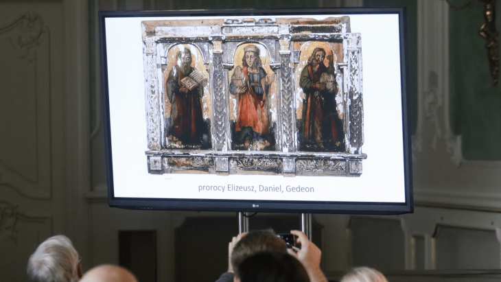 Polonya kilisesinde keşfedilen 'benzersiz' 17. yüzyıl ikonostasis parçaları