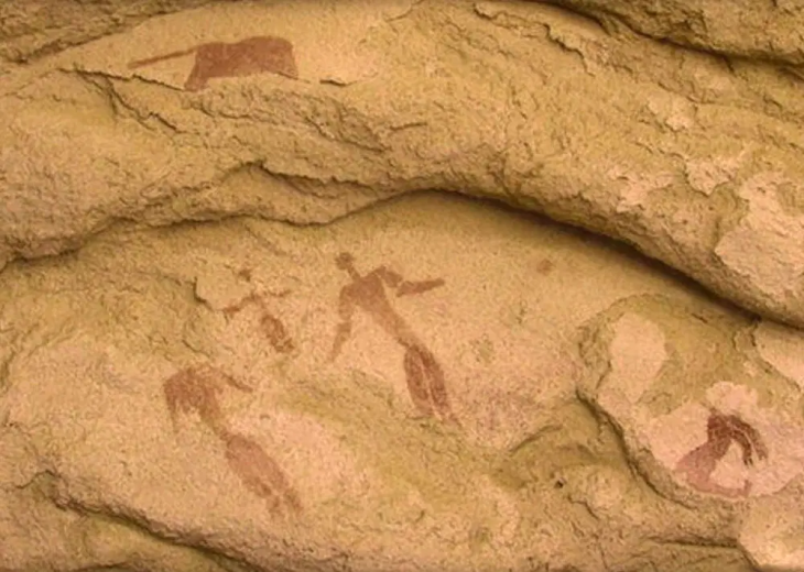 Mısır'da bulunan bir mağara resmi, Hz. İsa'nın Doğumundan 3.000 yıl önce bir doğum sahnesini tasvir ediyor