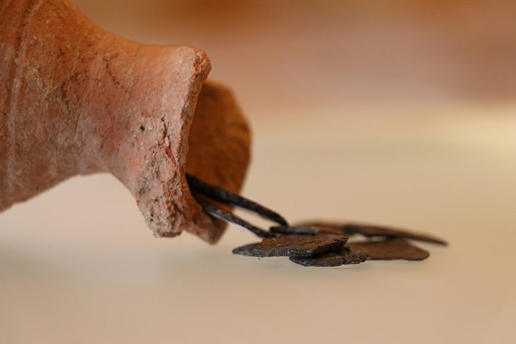 Hadrianopolis kazılarında keşfedilen testi içinde 1400 yıllık sikkeler çıktı