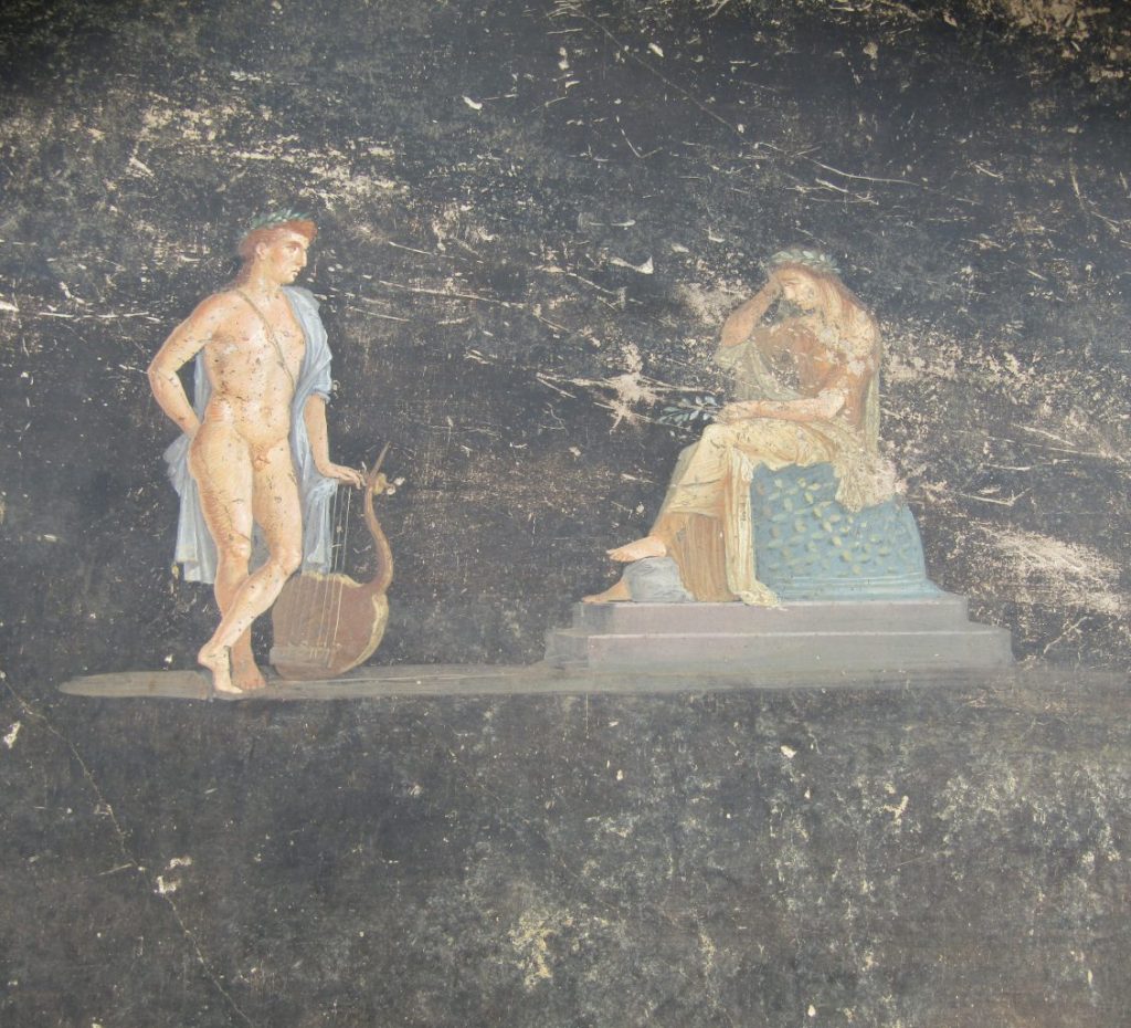Lavların altında kalan Pompeii kentindeki kazılarda Truvalı Helen'i tasvir eden çarpıcı bir fresk bulundu