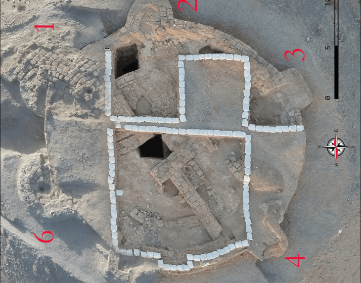 Horasan'da keşfedilen Ahameniş dönemine ait altı kuleli dairesel bir yapı