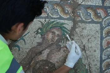 Aspendos’ta Roma Dönemine Ait Nadir Nehir Tanrısı Genç Eurymedon Mozaiği Bulundu